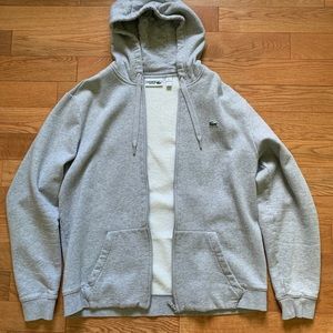 Men’s Lacoste zip up hoodie